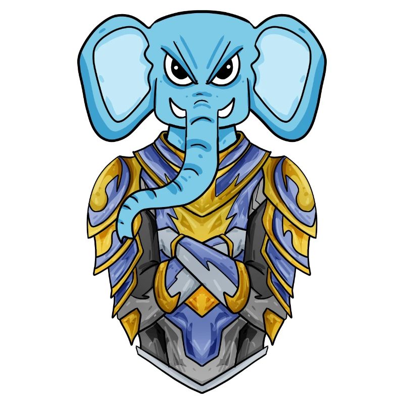 Chevalier éléphant cool