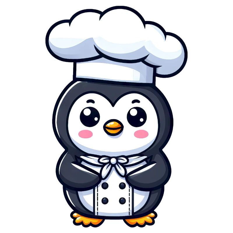Mignon pingouin Chef bande dessinée conception de bande dessinée