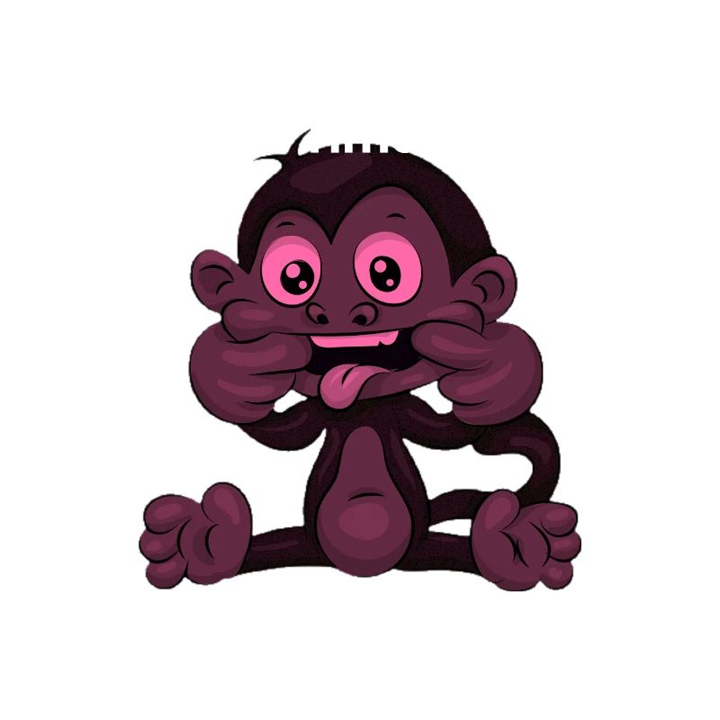 Dessin animé Singe Temps de jeu