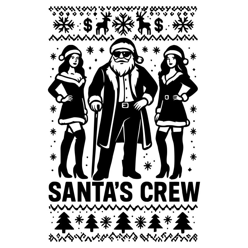 Santa's Crew Pimp Santa Claus