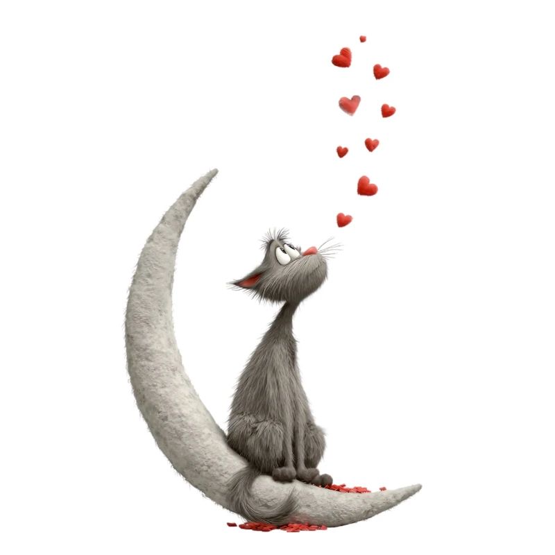 Cat on Moon
