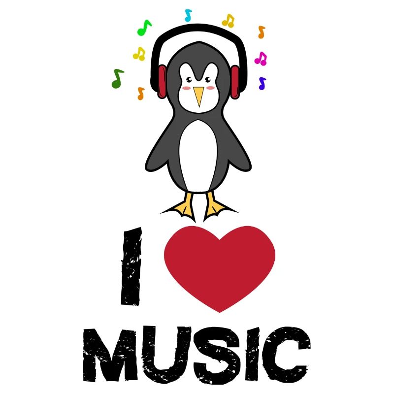 Cool Statement Herz Seevogel Pinguin Tier Vogel