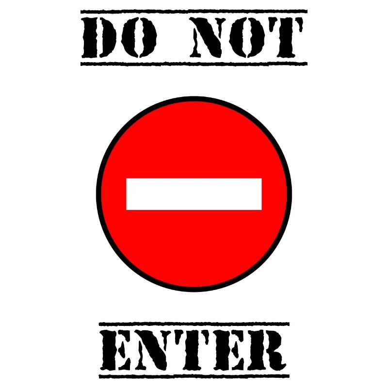 FORBIDDEN. DO NOT ENTER. PANEL. DANGER