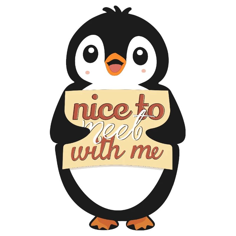 Pingouin avec Sympa de me rencontrer
