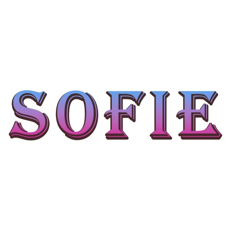 Colorful 3D text with glittering effect
