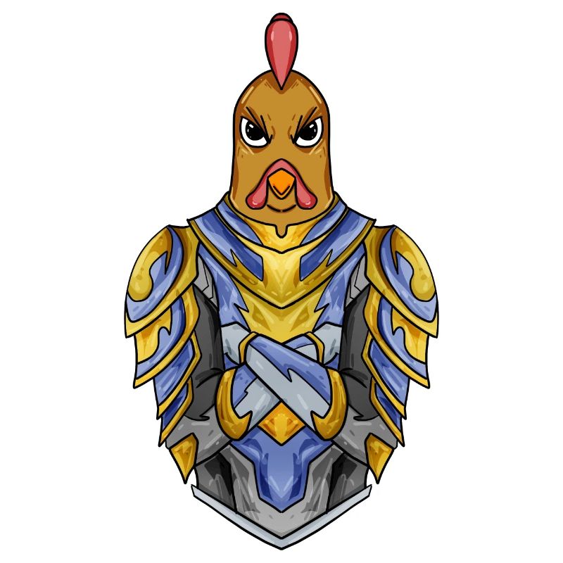 Knight Chicken with Armor Crusader