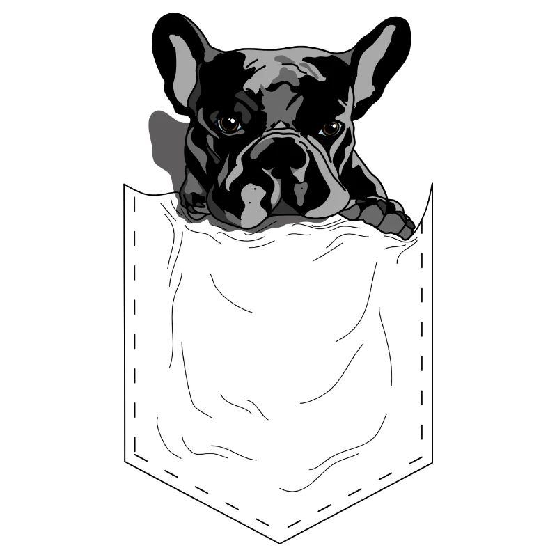 Frenchie Pocket Design Pop Art Style