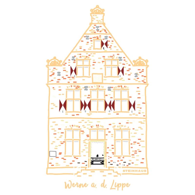 Werne, iconic first stone house, Unna district