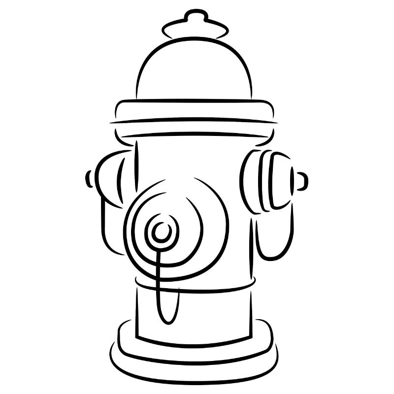 Sketch fire hydrant