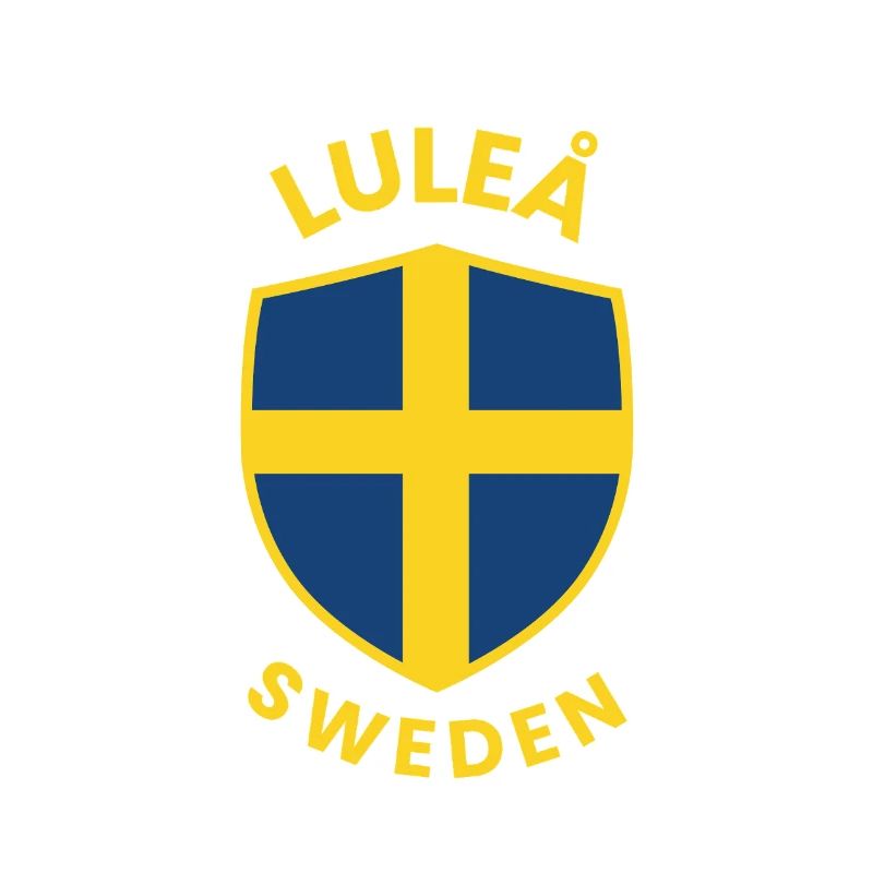 Luleå Shield Sweden Flag