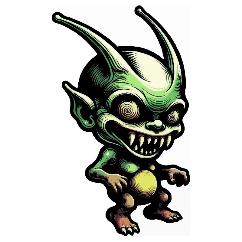 Le Bouffon Vert dans un style rétro-comic