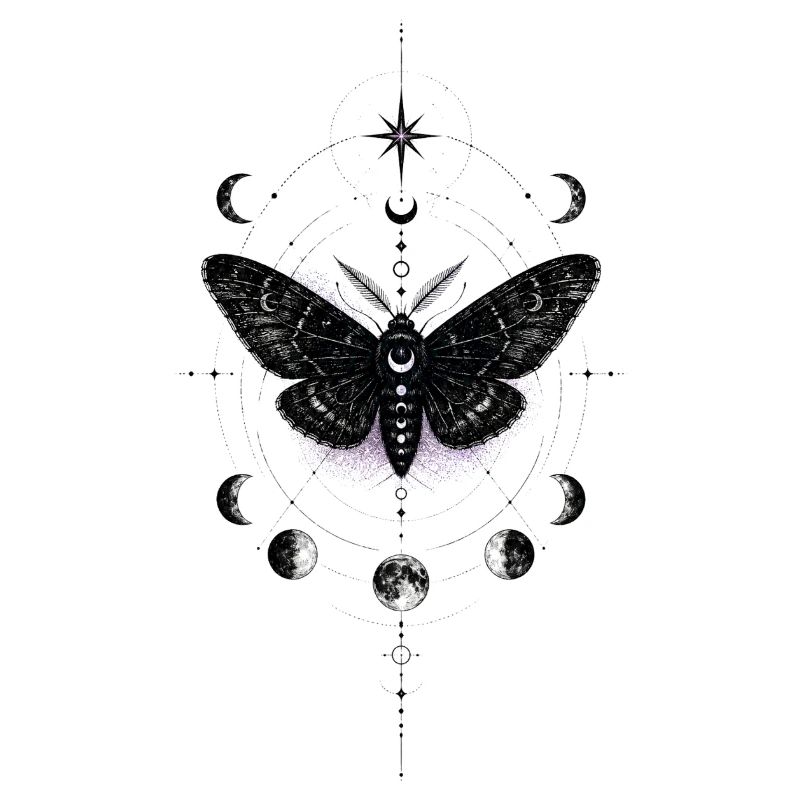 Papillon de nuit au clair de lune dans l’Anneau Céleste