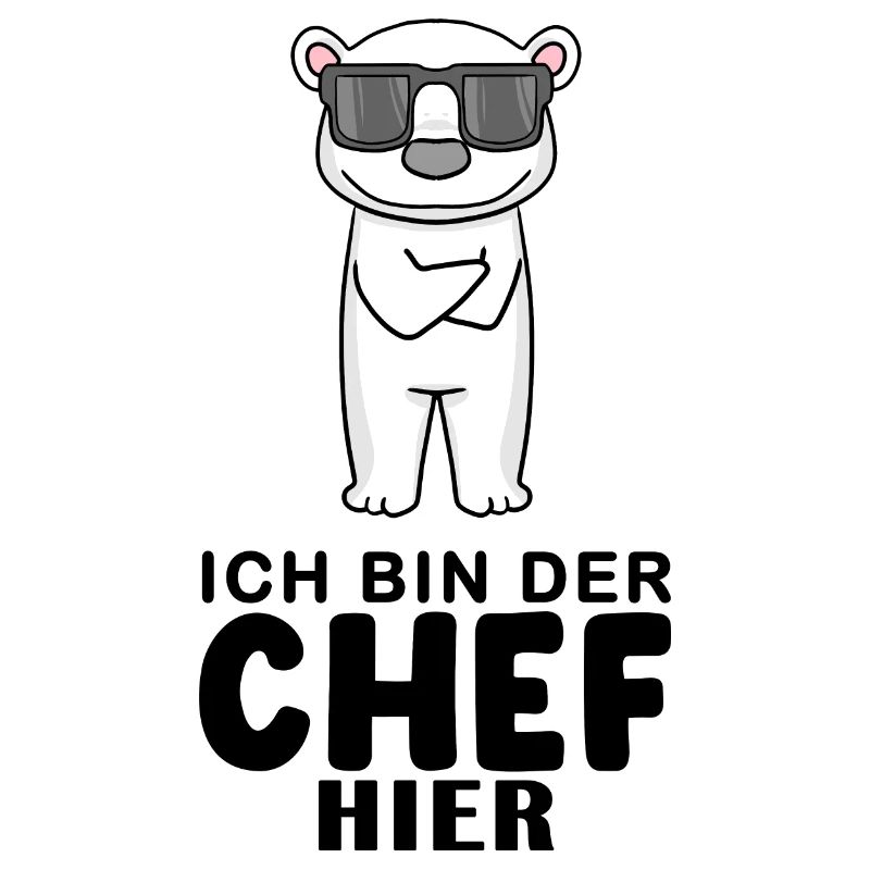 Chef Spruch mit Eisbär Motiv