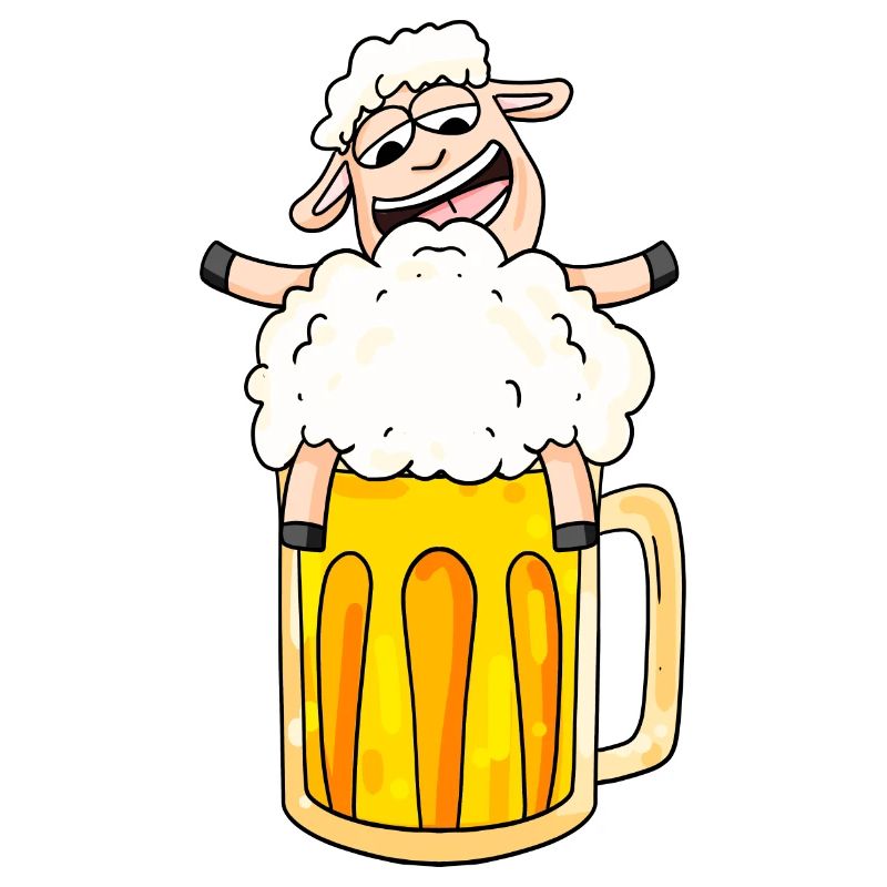 Bier Schaf Comic