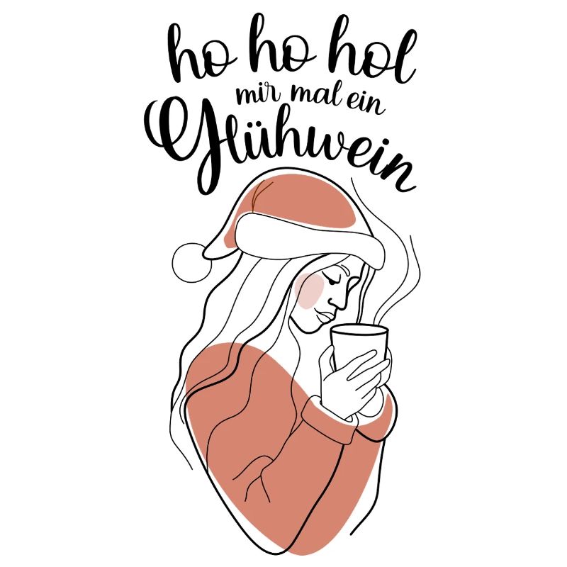 Abstrait tons de peau contours hohoho vin chaud