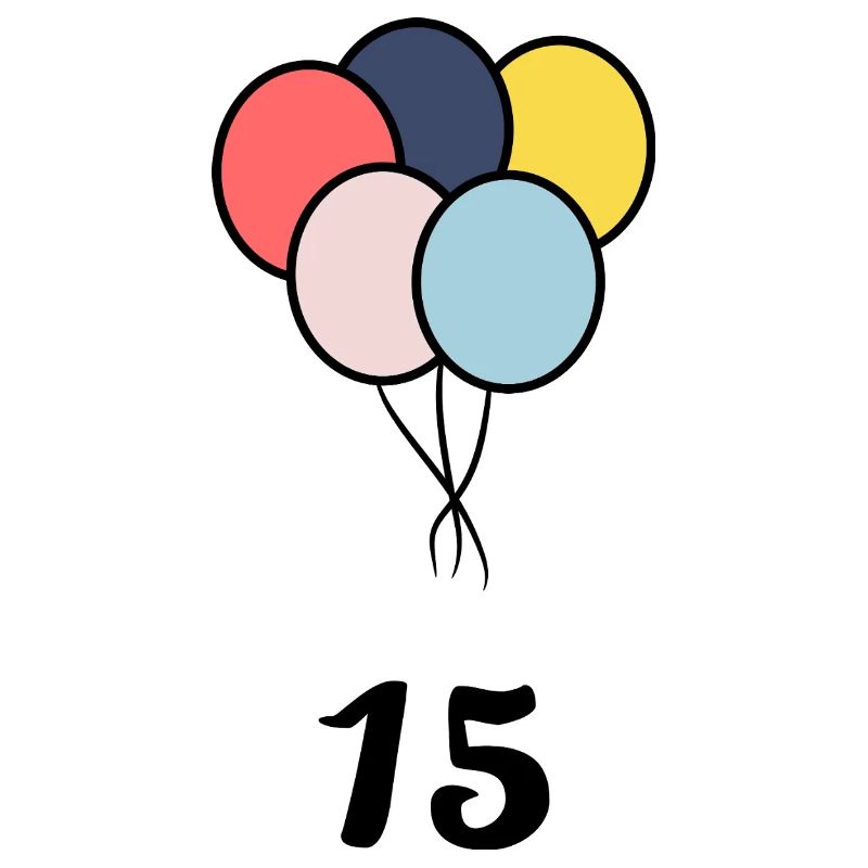15. 15 ANS. 15e ANNIVERSAIRE. ANNIVERSAIRE 15 ANS.