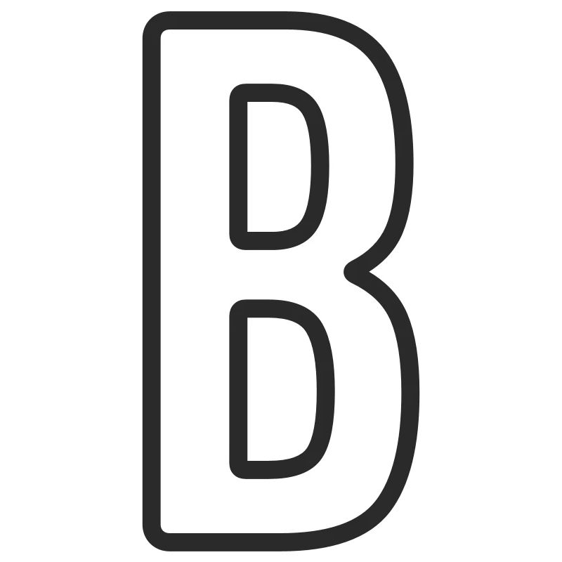Letter B Typodesign