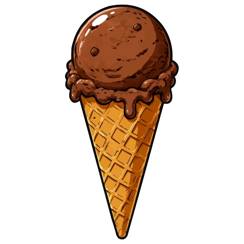 Schokoladen Eis Kugel