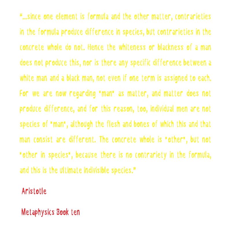 Aristotle Metaphysics Book ten