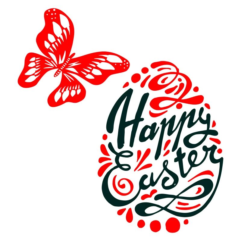 Easter Egg Butterfly Easter