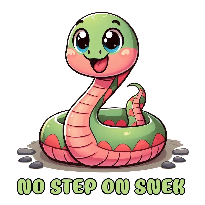 No Step on Snek: Hilarious Warning Sign