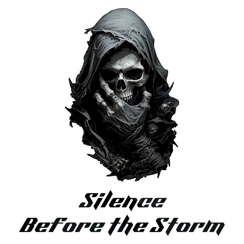 Flüstern des Todes - Sensenmann Gothic Totenkopf Kunst