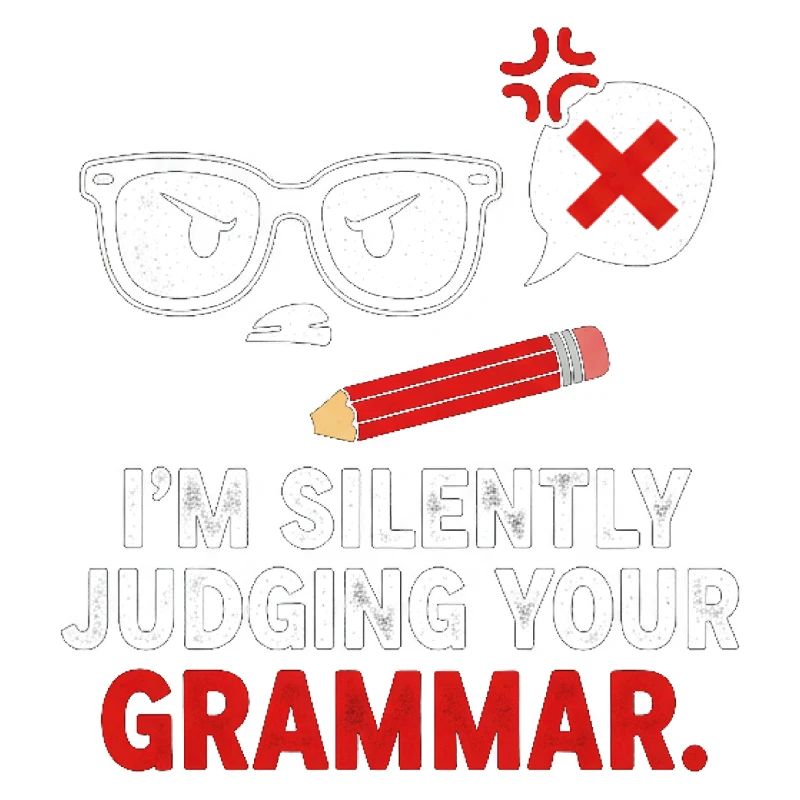 Silent Grammar Judge Tee