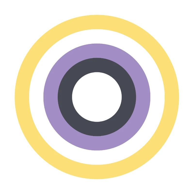 Concentric Ring Palette LGBTQ Non Binary