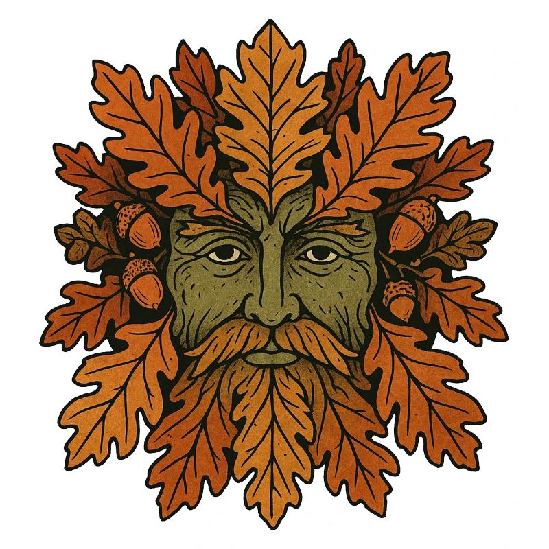 Geistgesicht der Herbst-Eiche