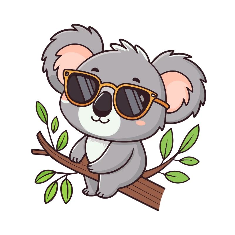 Koala chic glasses on temple