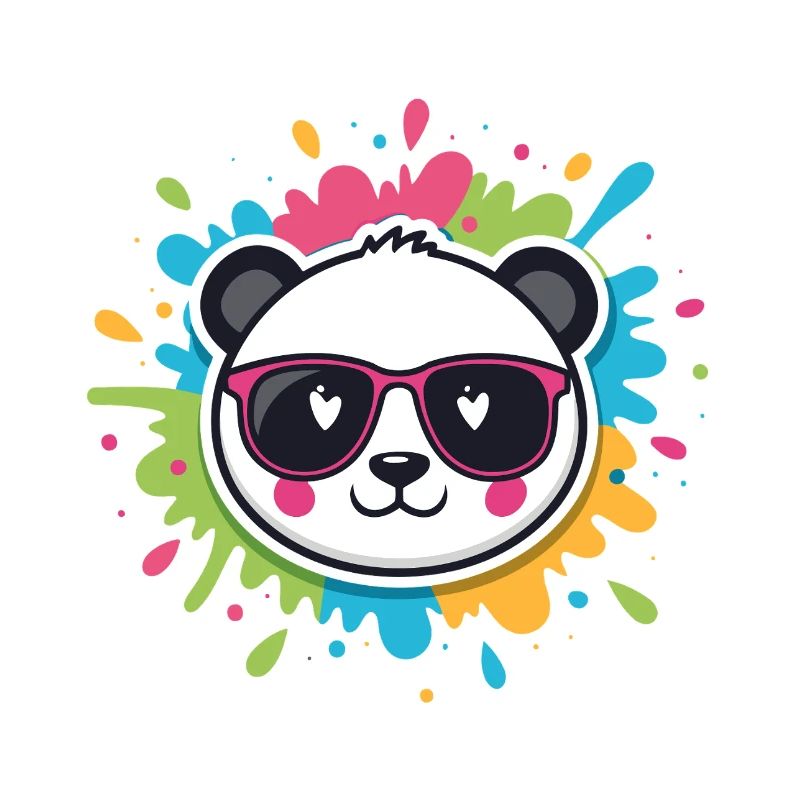 Panda Pop Farb-Spritzbrille