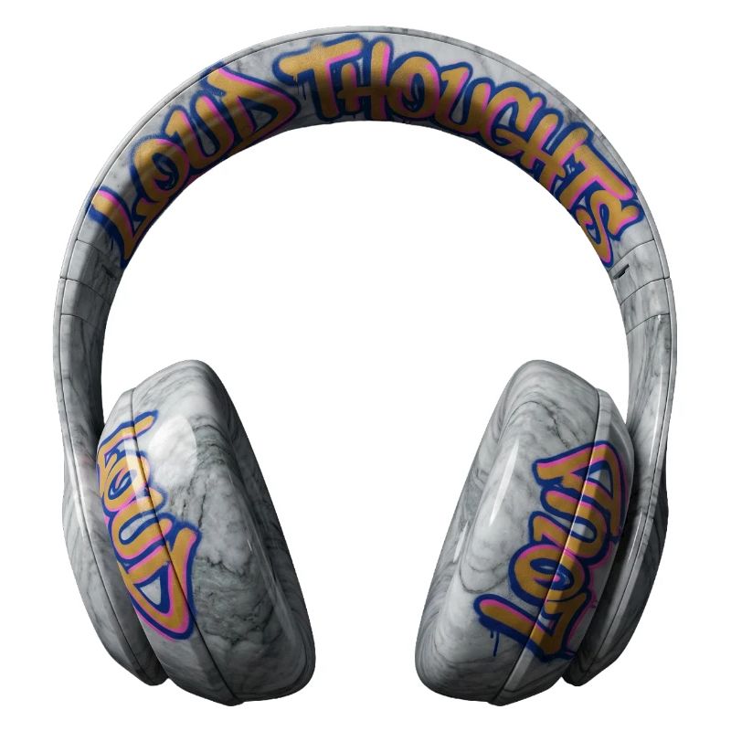 Pensées bruyantes Casques graffitis