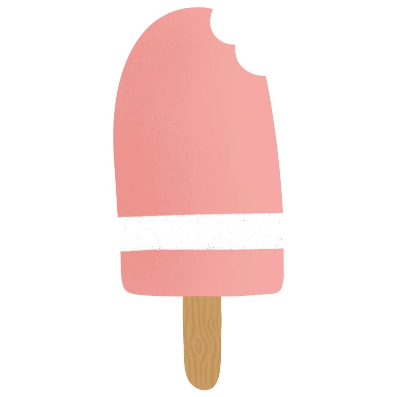 Gradient Pink Popsicle Bite