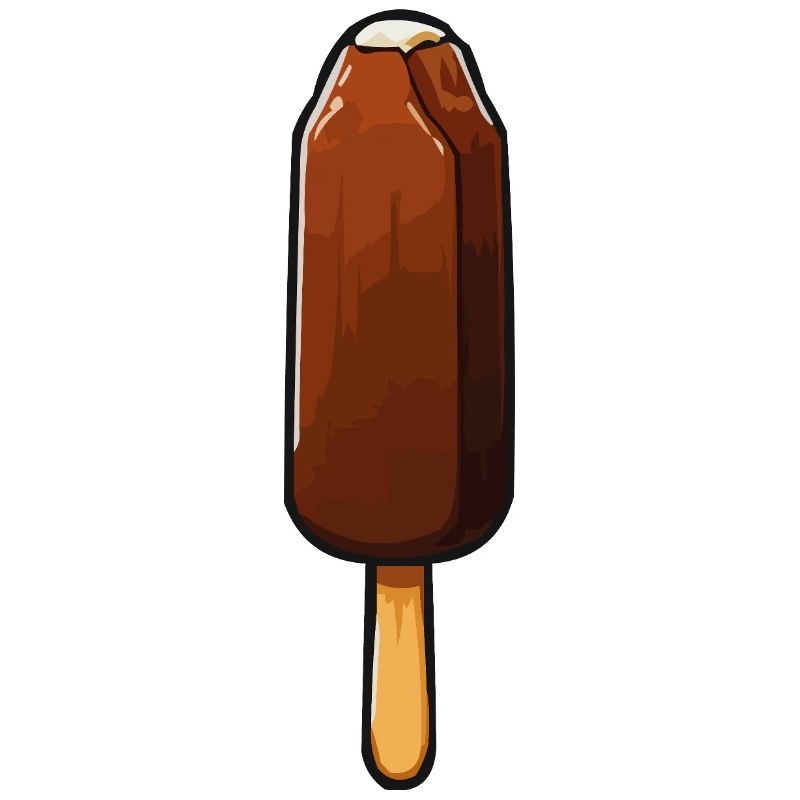 Schokoladen Eis Cartoon