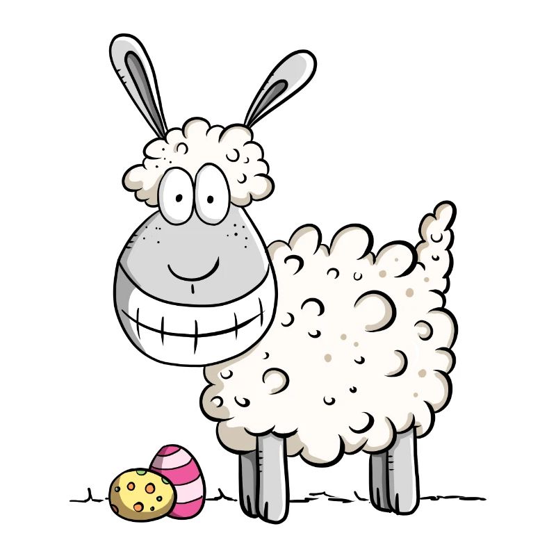 Happy Easter sheep I Easter gift Easter motive Fun