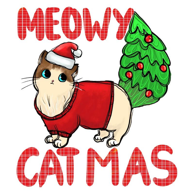 Pull de Noël Catmas Cat Meowy