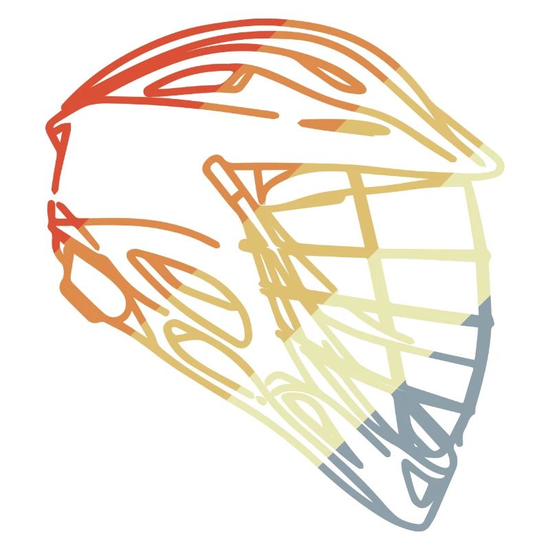 Casque de crosse style rétro