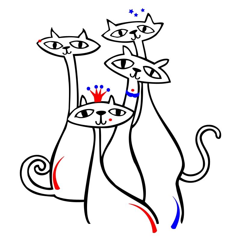 Chats en pose