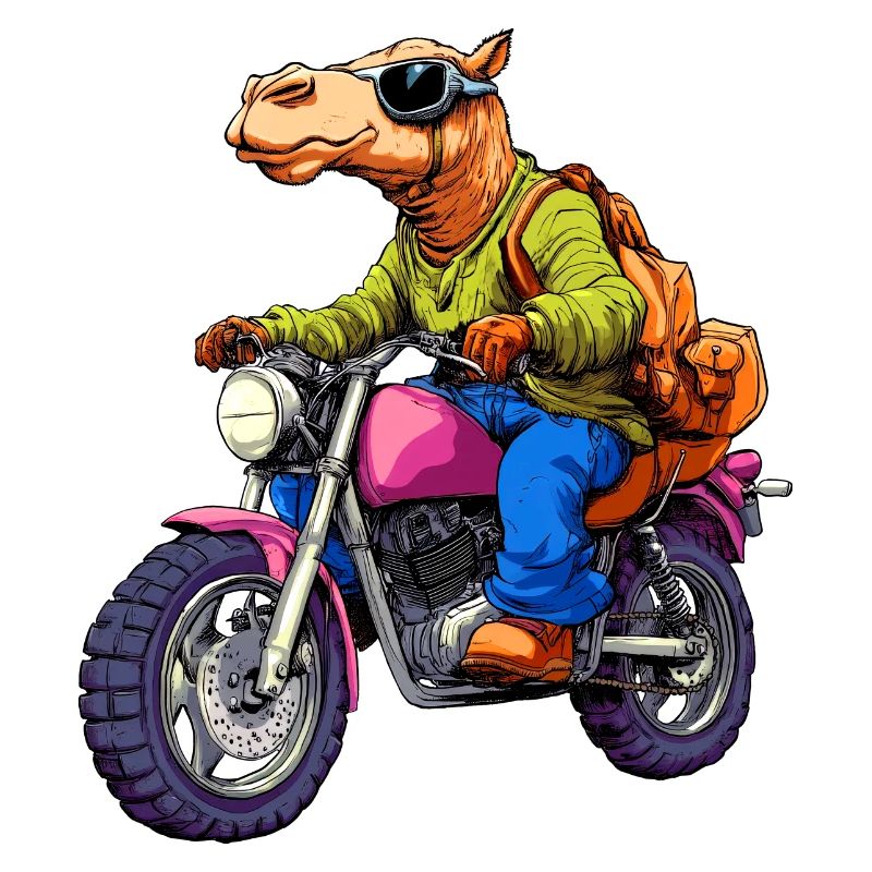 Kamel Motorrad