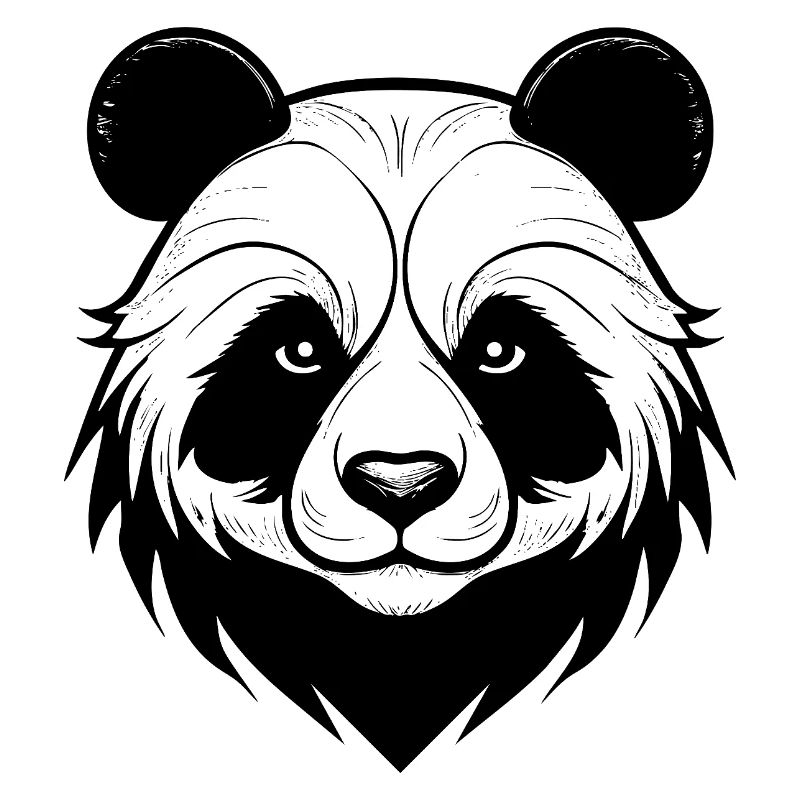 Conception élégante du masque de panda