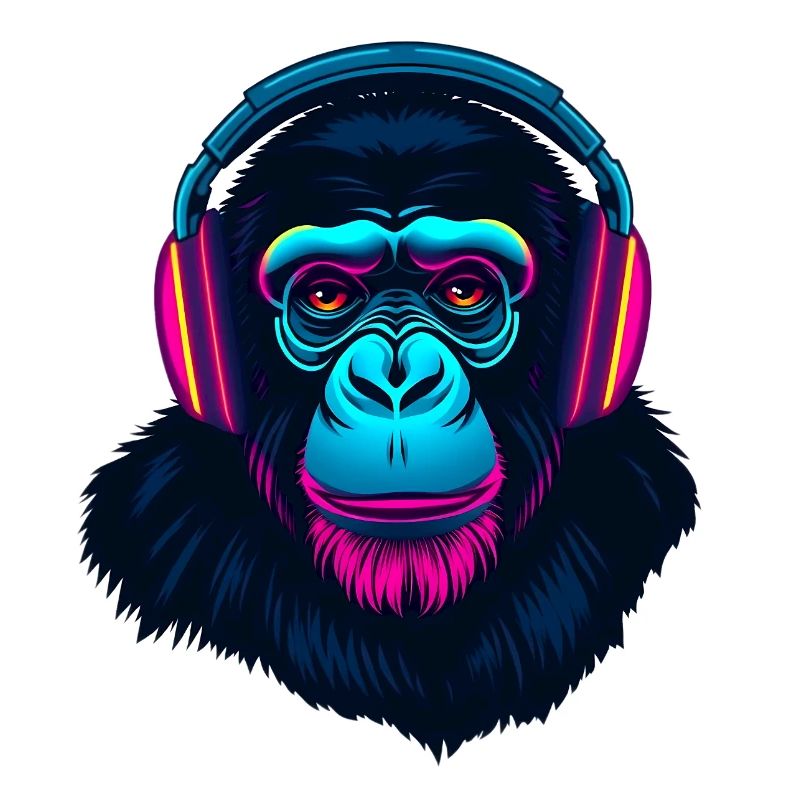 Affe als DJ