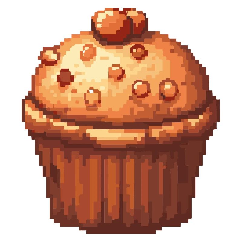 Pixelmuffin Cupcake Retro
