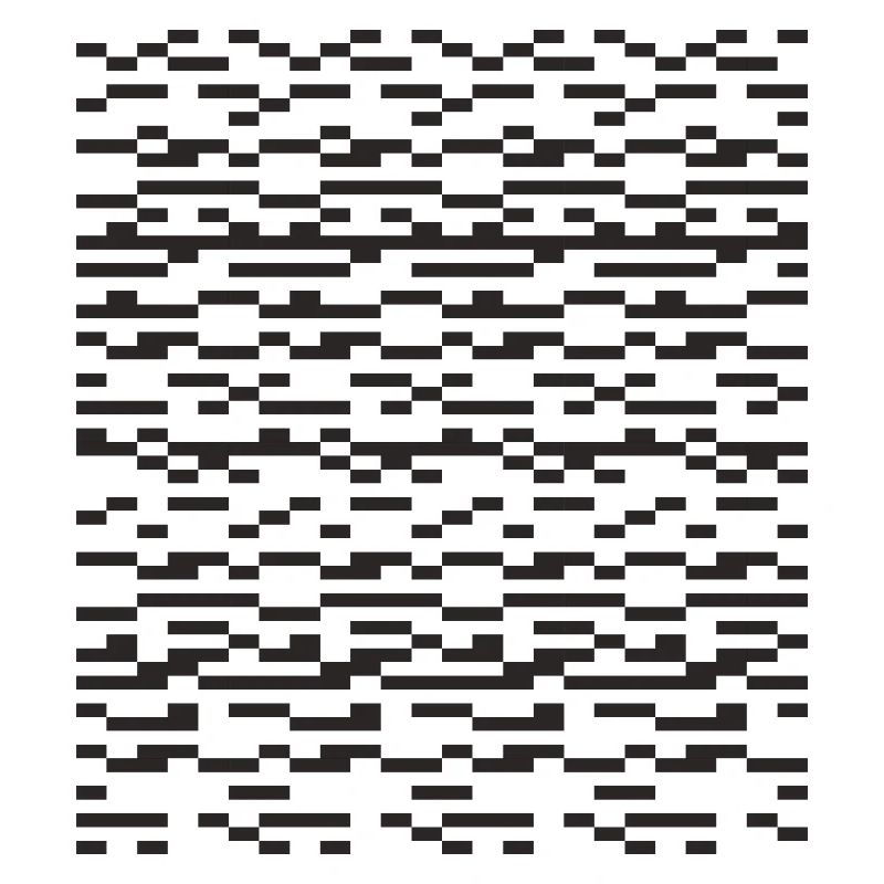 Noir Stripe pixellé Glitch Grid