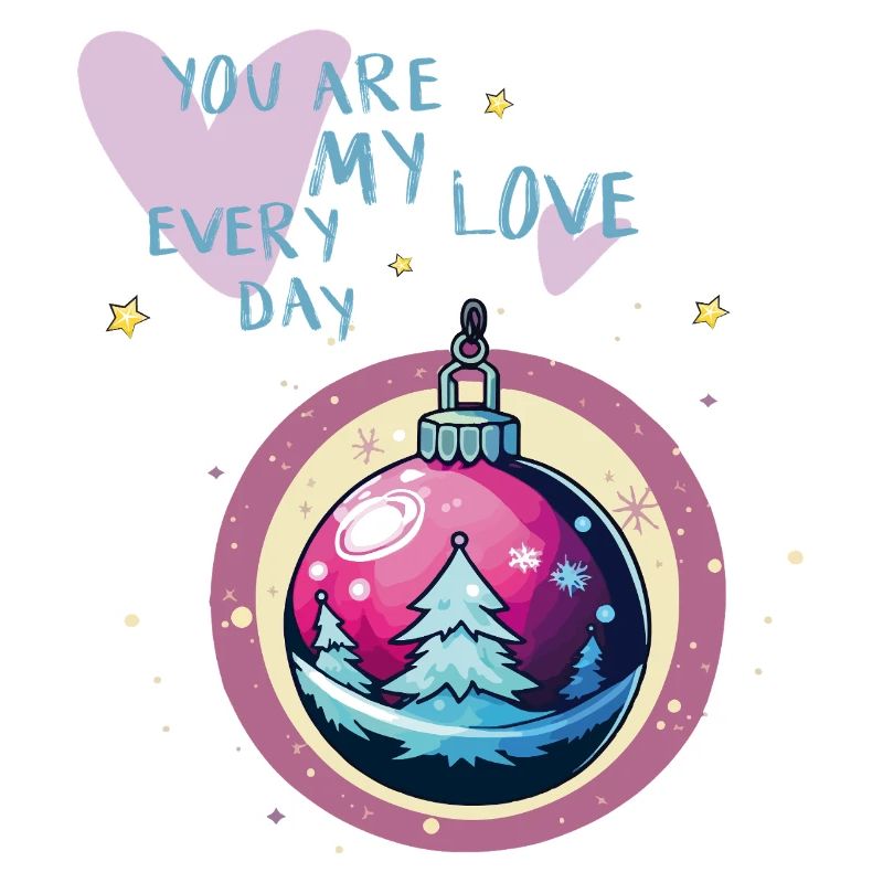 Boule de Noël amour