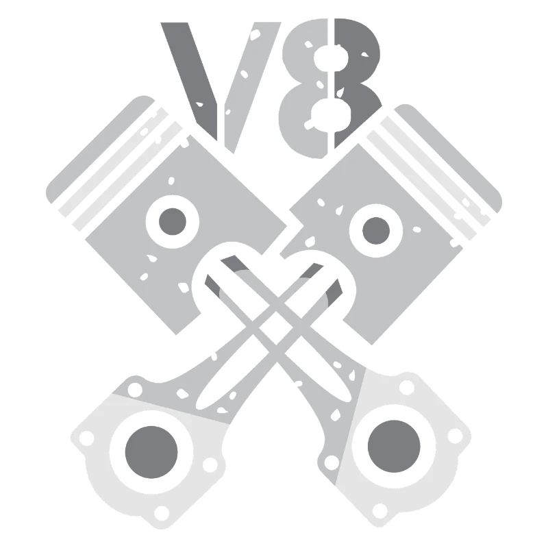 V8 Engine Piston – Mechanic Power Design