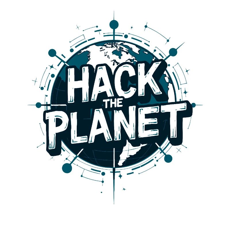 Globus Hack Motiv – Planetärer Techstil
