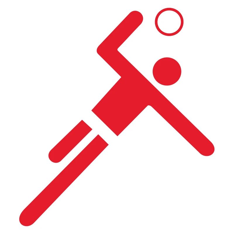 Red handball player