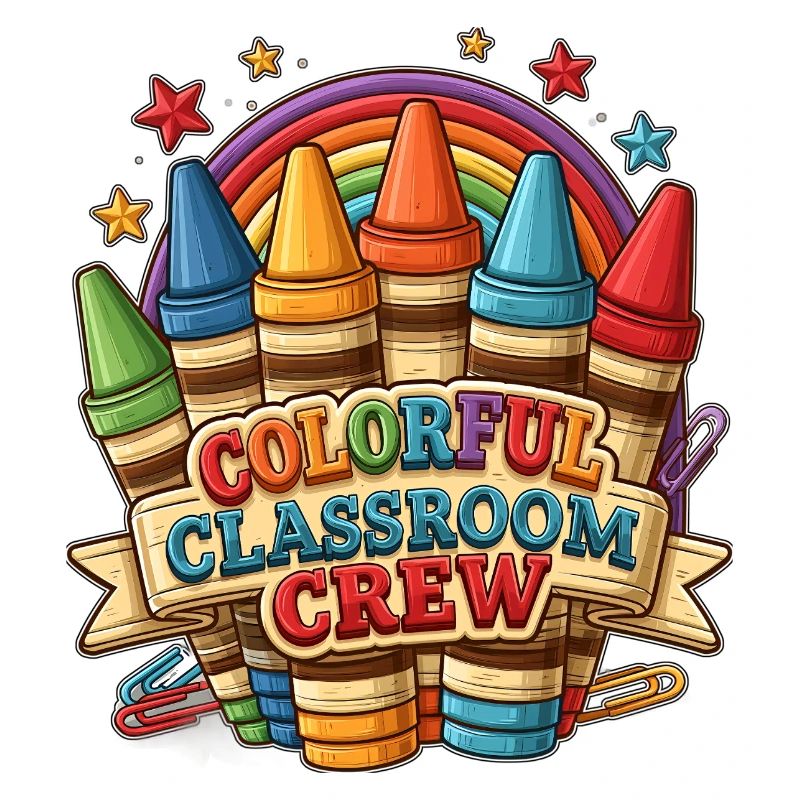 Équipe de classe colorée