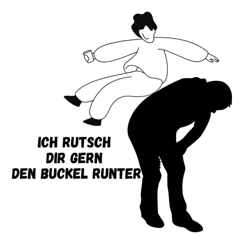 Silhouette -Ich rutsch dir gern den Buckel runter