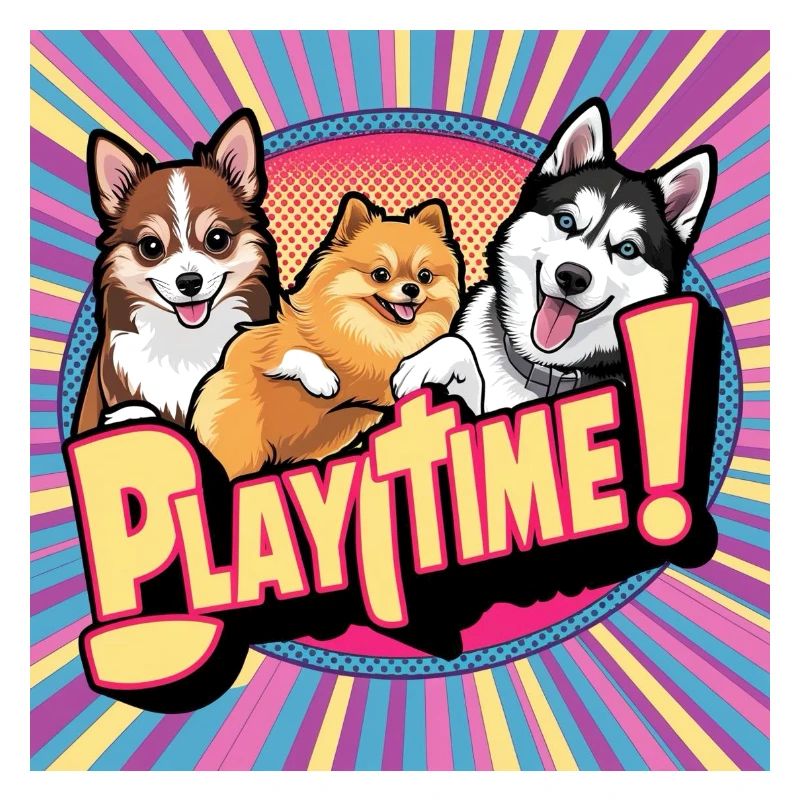 Chiens de bande dessinée - Temps de jeu